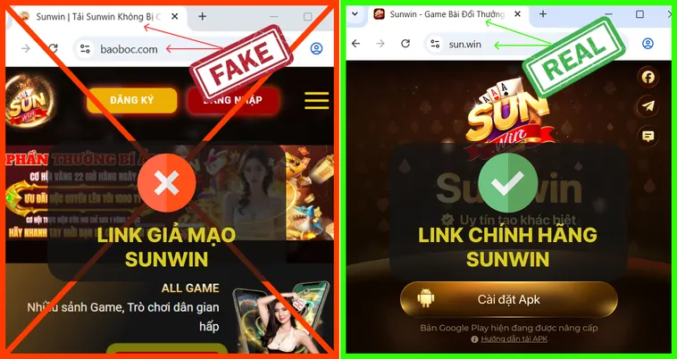 Hình chụp trực tiếp từ Sun.win, minh chứng cho giao diện và bố cục của website thật.